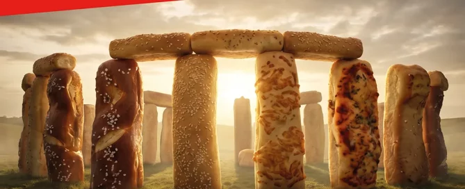Stonehenge gebaut aus leckerem Knuspergebäck